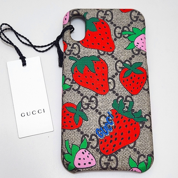 New Gucci Limited Edition X/XS Strawberry GG iPhone Case